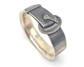 Vintage silver bangle belt buckle