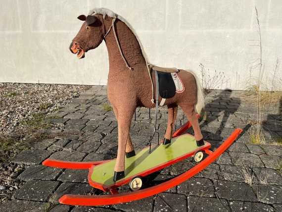 Verwacht het jam beneden Oud hobbelpaard antiek trekpaard vintage decoratief paard - Etsy Nederland