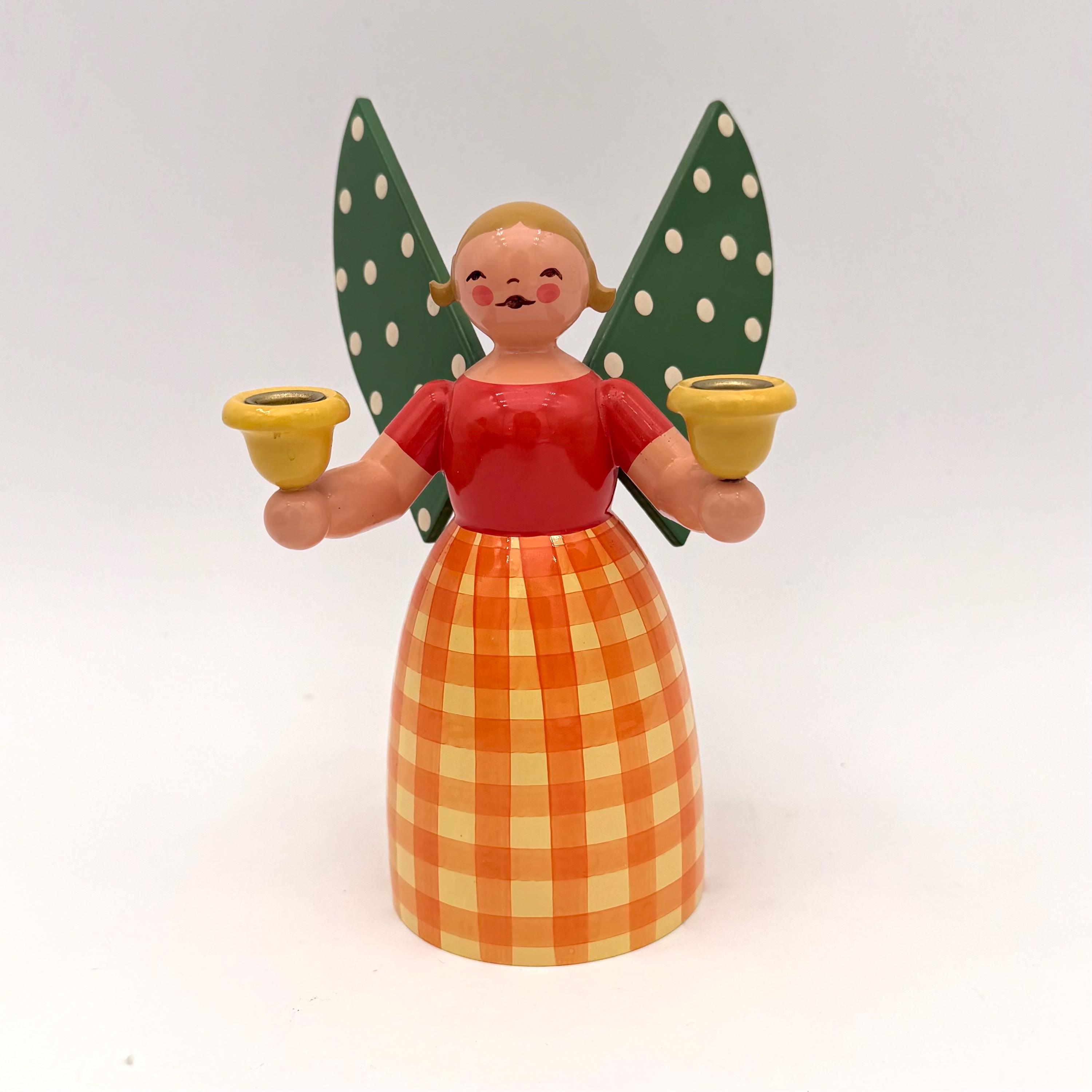Wendt & Kühn, Red-checked Light Angel, Very Rare, 18 Cm, Complete