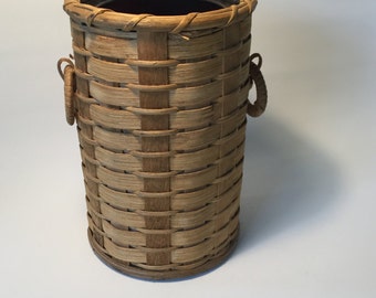 Beverage cooler made of basket, Mid Century Modern, Vintage, 60s, ice bucket