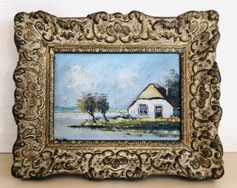 small picture hand-painted, in a beautiful frame