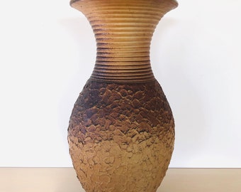 Large ceramic floor vase from the 60s, vintage floor vase