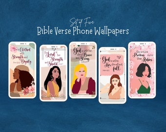 Bible Verse Phone Wallpapers, Scripture Lock Screen Wallpaper, Bible Verses for Women, Scripture Memory Verse, Encouragement for Women