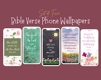 Bible Verse Phone Wallpaper, Scripture Lock Screen Wallpaper, Bible Verses for Women, Scripture Memory Verse, Encouragement for Women