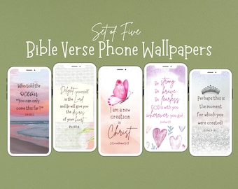 Bible Verse Phone Wallpaper, Scripture Lock Screen Wallpaper, Bible Verses for Women, Scripture Memory Verse, Encouragement for Women