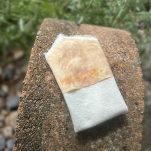 Organic Cotton Flannel Pocket Rag Cloth Handkerchief: 10” in Classic White