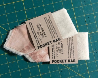 Pocket Rag - BULK 2 - Organic Cotton Flannel Hanky Handkerchief - BUY 2 & SAVE!