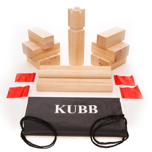 Kubb Viking Lawn Game Travel Size