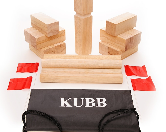 Kubb Viking Lawn Game Travel Size