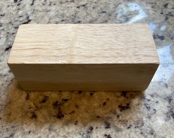2x2x5.25 Inch Hardwood Turning Blanks, Set of 1, 3, 6, 12 or 16, Solid Wood Block for Lathe & Crafts