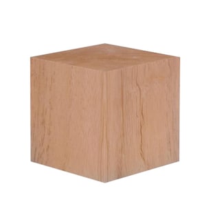4 Inch Solid Wood Block Cube 4x4x4 inches for DIY Projects