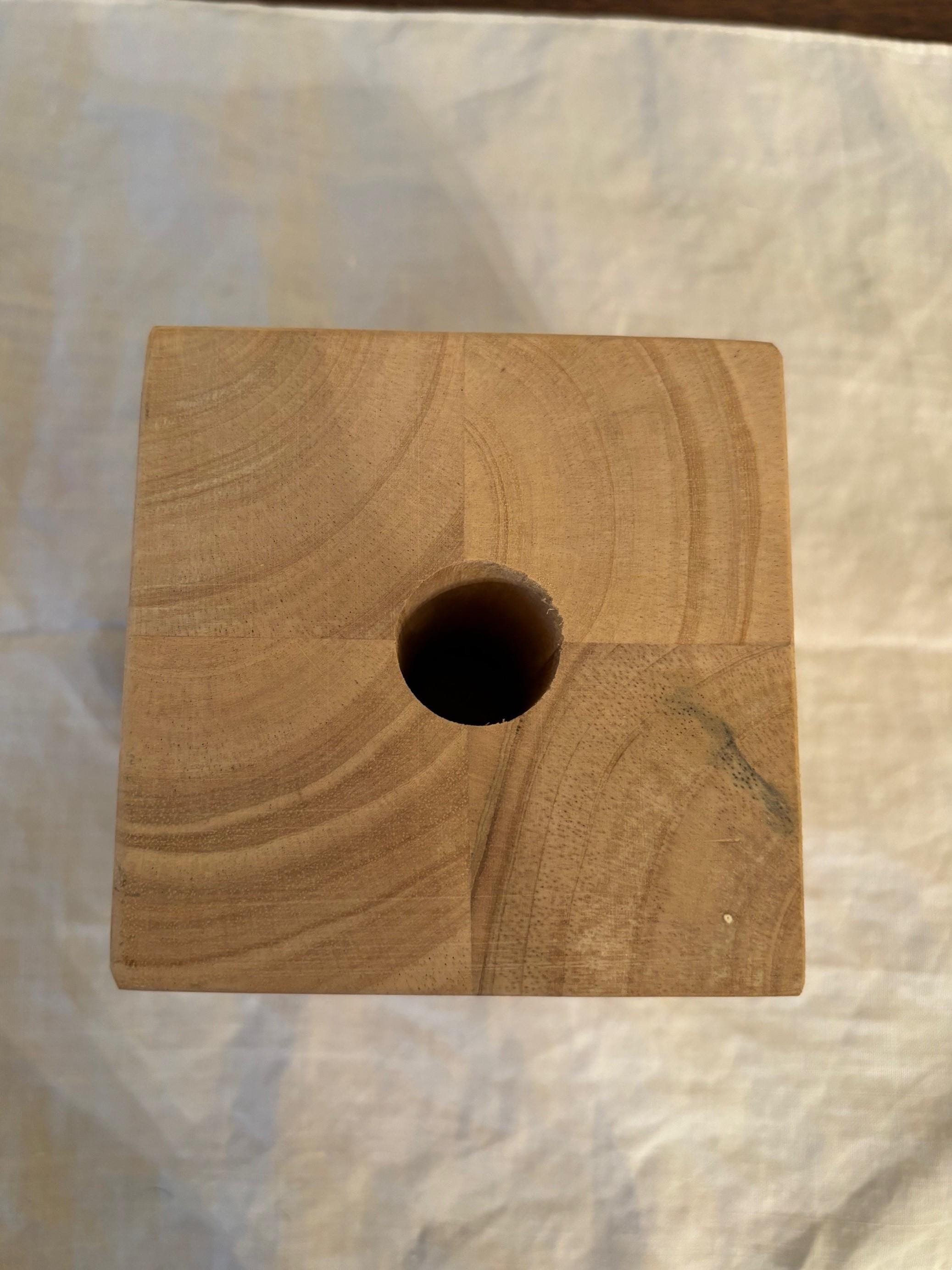 Custom Unfinished Hardwood Block – 3” or 4” Square With Your Choice of ...