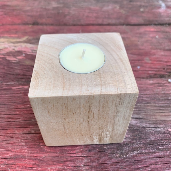 Block Candle Holder Etsy