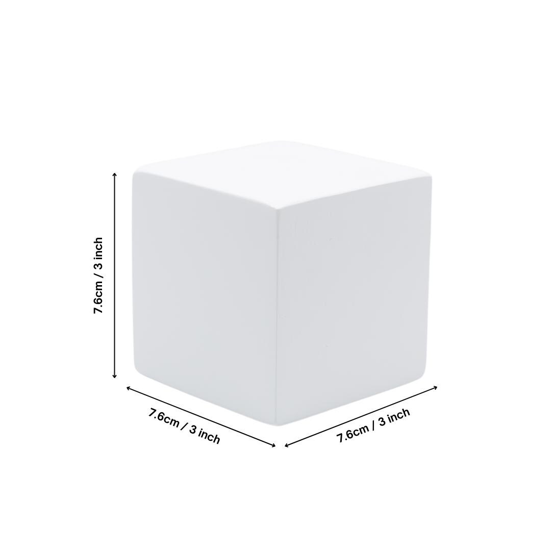 White Wood 3 Inch Square Riser, White Plant Riser, White Wood Block ...