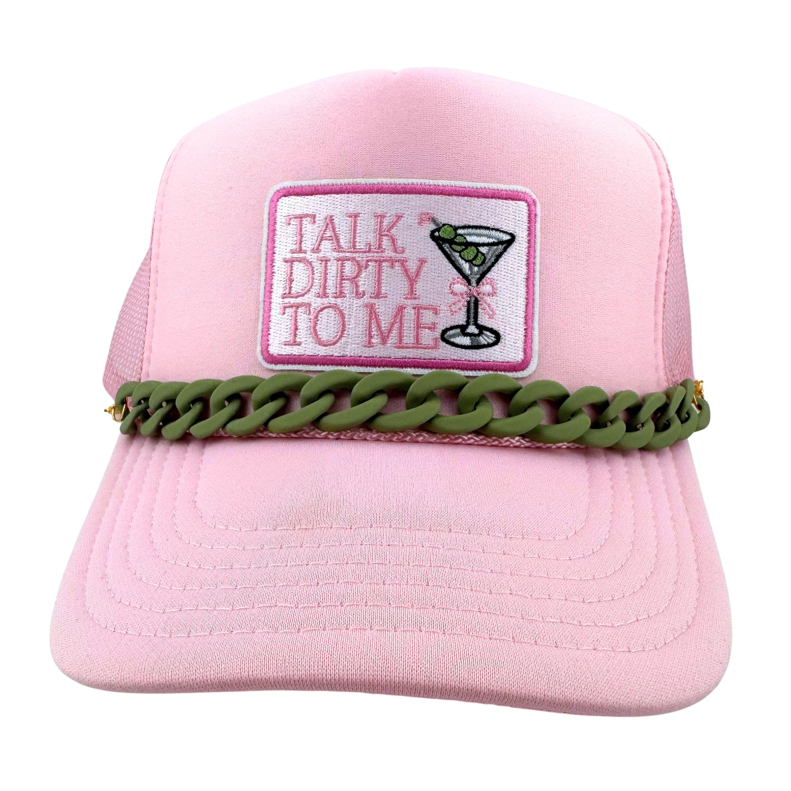 Talk Dirty to Me Trucker Hat, Martini Lover, Martini Trucker  display picture 2