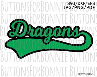 Dragons svg, swoosh svg, basketball, football, baseball, soccer, softball, volleyball, lacrosse, iron on, lions shirt, font tail