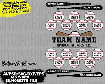 Free Free Baseball Roster Svg 119 SVG PNG EPS DXF File