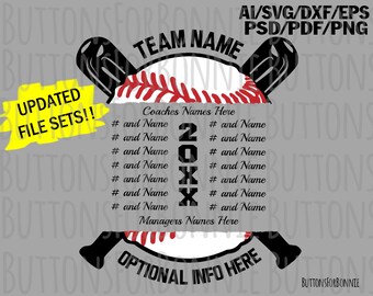 Download Baseball Team Svg Etsy