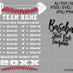 Baseball svg, Vorlage, Champion svg, All-Star-Svg, All-Star-Champion-Svg, Rückseite des Hemdes svg, Teammitglieder svg, Schnittdatei, Nähen, Nähte