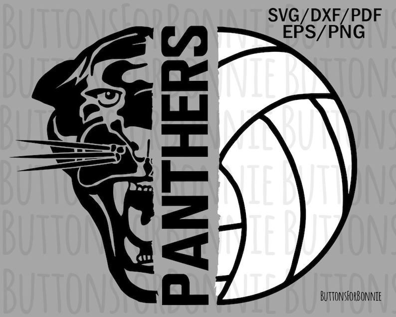 Download Art Collectibles Clip Art Panthers Volleyball Svg Vector Mascot Svg Volleyball Mom Cricuit Panthers Volleyball Svg Cutting File Iron On Emblem Shirt Design