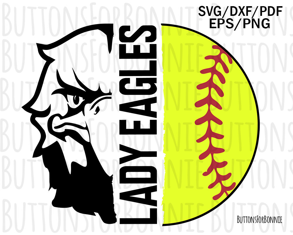 Lady eagles softball svg softball mom svg cut file shirt Etsy