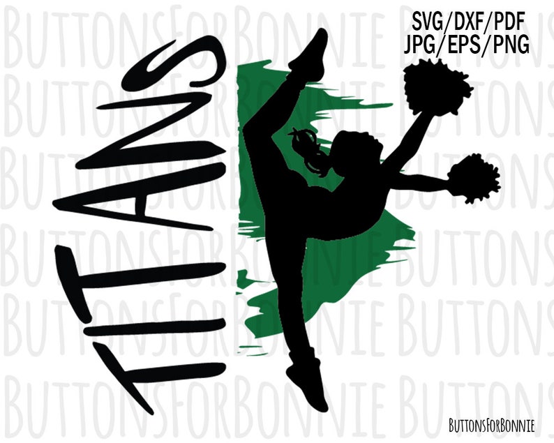 titans cheerleader svg cheer mom svg pompom svg iron on titans svg cheer shirt school spirit sport svg Titans Cheerleader cut file