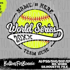 World Series svg, softball svg, sports, Little league, stitching, swoosh, template, World Series shirt, team shirt svg, cut file, iron on