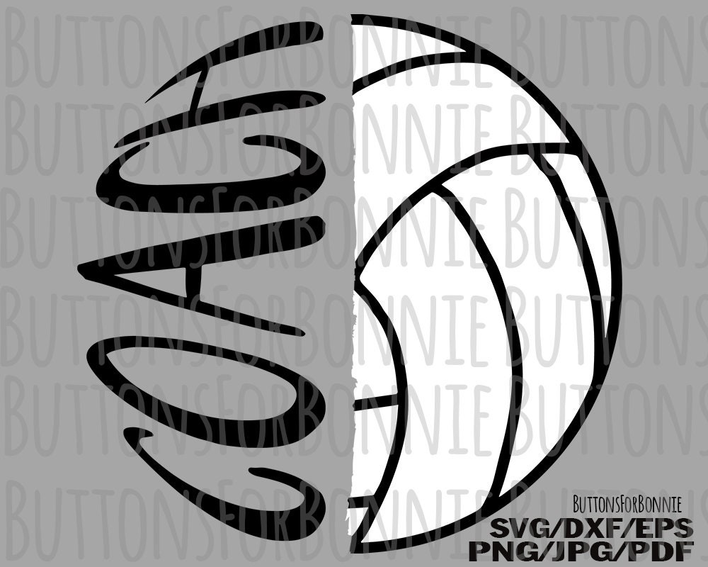 Volleyball Coach Volleyball Svg Volleyball Coach Gift Coach Etsy