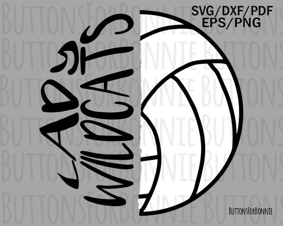 Download Free Lady Wildcat Vball Volleyball Svg Volleyball Mom Svg Cut Etsy SVG Cut Files