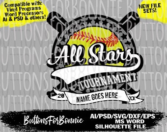 All Stars Tournament, svg, softball svg, all stars svg, all stars champion, champion svg, cutting file, shirt design, all stars shirt svg
