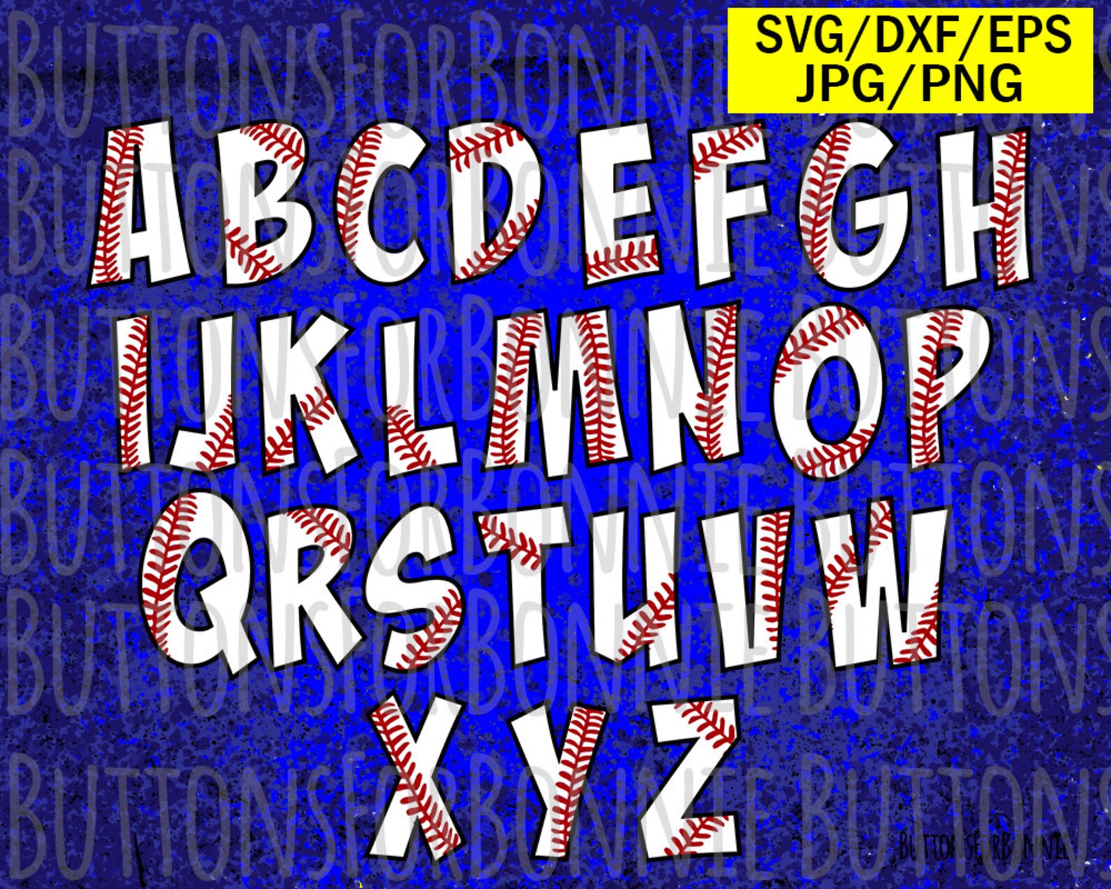 Baseball font svg font cutting file seams stitching kids Etsy