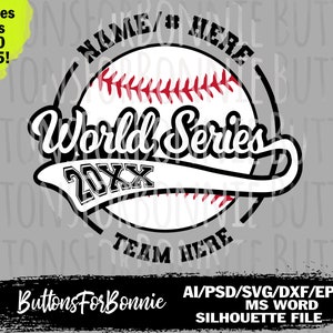 World Series svg, baseball svg, sports, Little league, stitching, swoosh, template, World Series shirt, team shirt svg, cut file, iron on