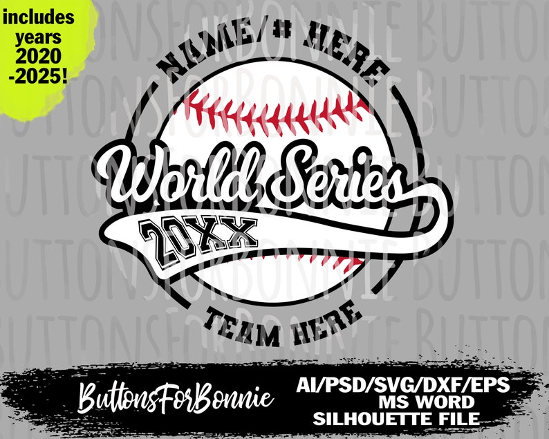 Download World Series Svg Baseball Svg Sports Little League Etsy