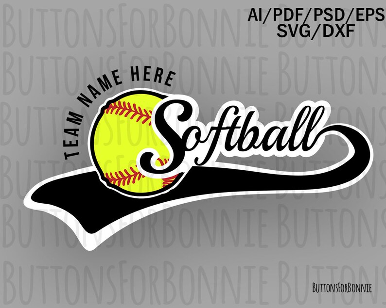 Softball Team Svg Softball Svg Softball Shirt Softball Etsy