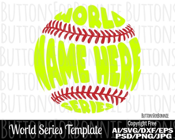 World Series Svg Softball Svg Sports Little League Etsy