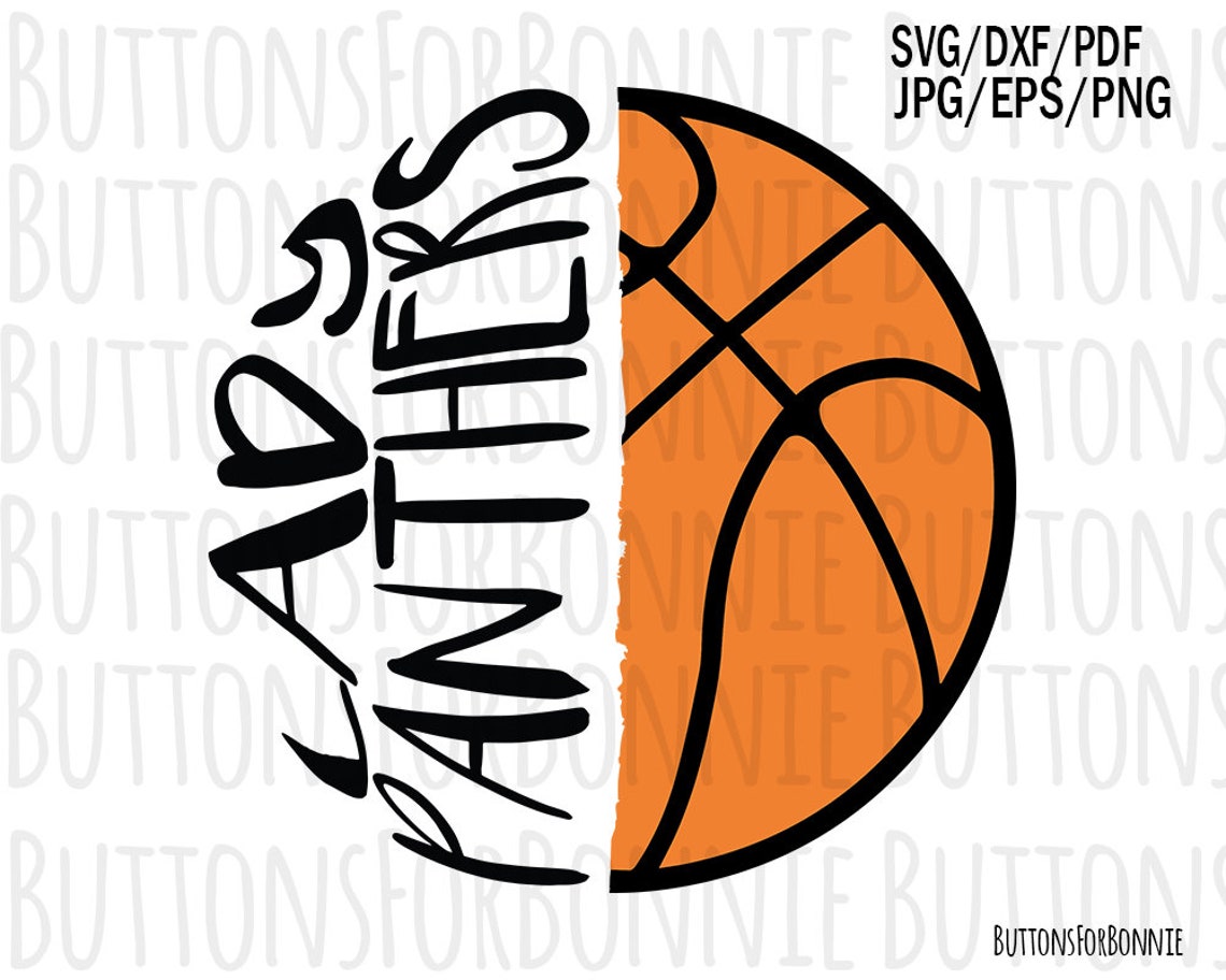 Lady panthers svg basketball svg cut file sports svg | Etsy