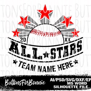 Baseball Svg Template Champion Svg All Star Svg All Star