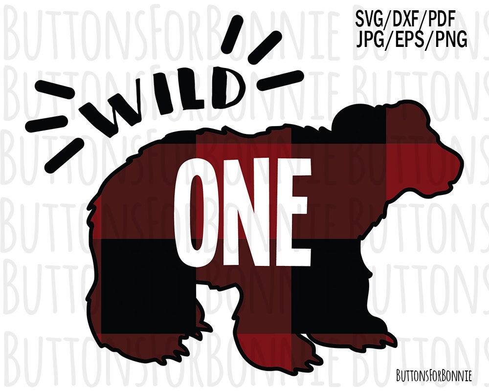 Download Wild one buffalo plaid first birthday birthday shirt first ...