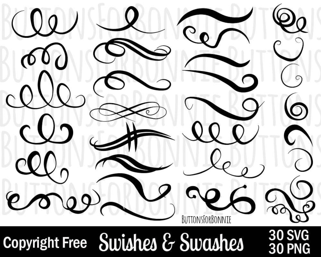 Flourish Bundle, Swirls and Swooshes Graphic by artinrhythm · Creative  Fabrica