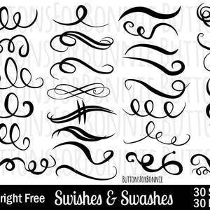 Text tails svg, Font tails svg, Swoosh svg, Text swoosh tails svg,  Underline svg, Cricut silhouette- svg, dxf, eps, ai, png, pdf - digital