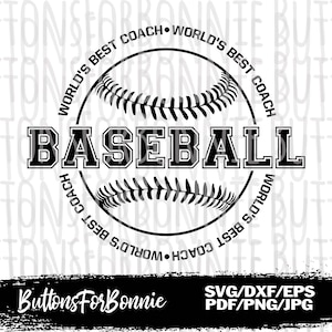 entrenador svg, regalo de entrenador, entrenador de béisbol svg, regalo de entrenador de béisbol, archivo de corte, calcomanía del coche de béisbol, cricut, pelota de béisbol de regalo de entrenador,