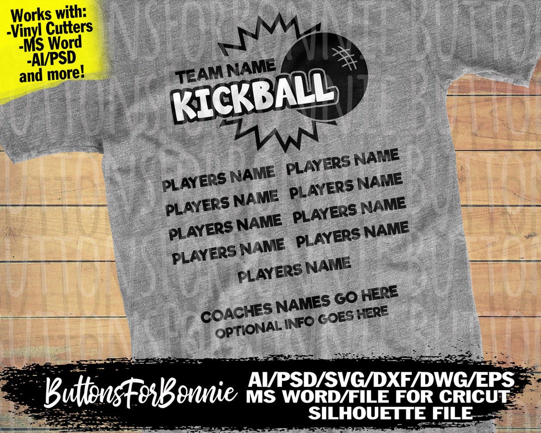 Kickball Svg, Kickball Team Svg, Kickball Game Svg, Kickball Roster Kickball Svg, Kickball Team Svg, Kickball Game Svg, Kickball Roster