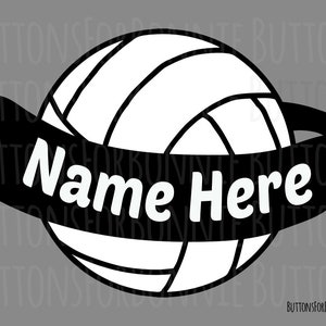 Volleyball Svg Monogram Svg Vector Swoosh Cutting File - Etsy