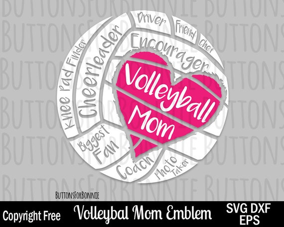 Download Volleyball Mom SVG Volleyball Mom digital cutting file | Etsy