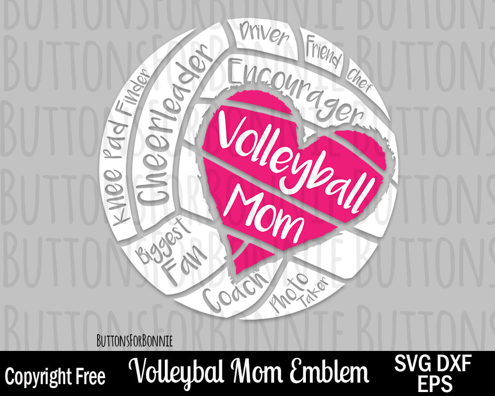 Download Volleyball Mom SVG Volleyball Mom digital cutting file | Etsy