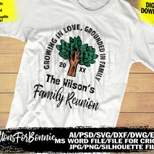 family reunion svg, tree svg, family tree, family shirt, shirt design, cutting file, cricut, silhouette, template, sublimation, printable