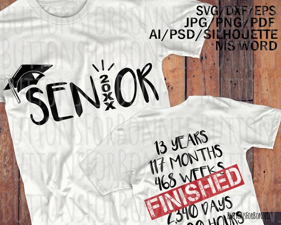 Download Senior Svg Template Graduate Svg Senior Tshirt Design Etsy