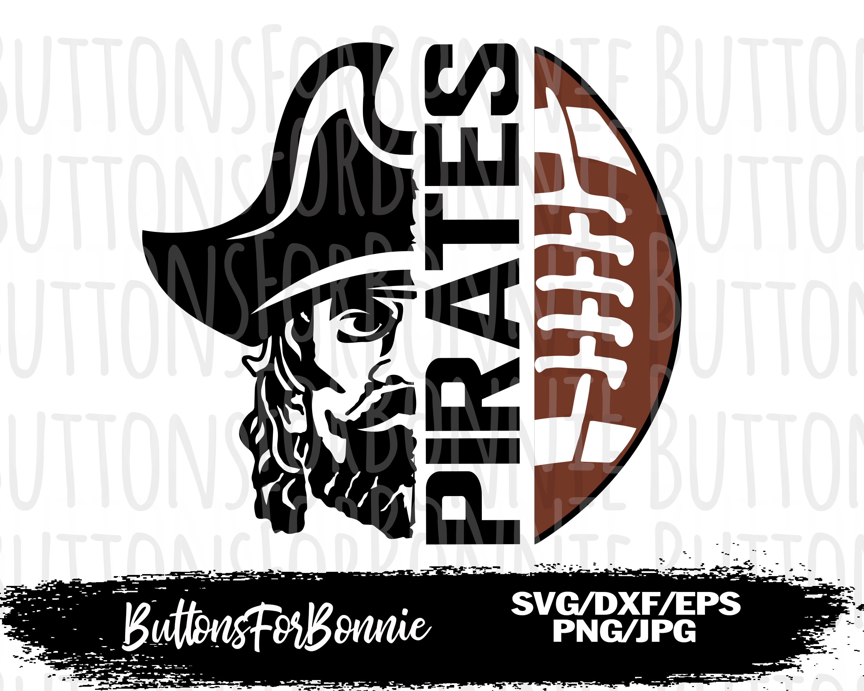 Pirates football football svg football mom digital cutting Etsy