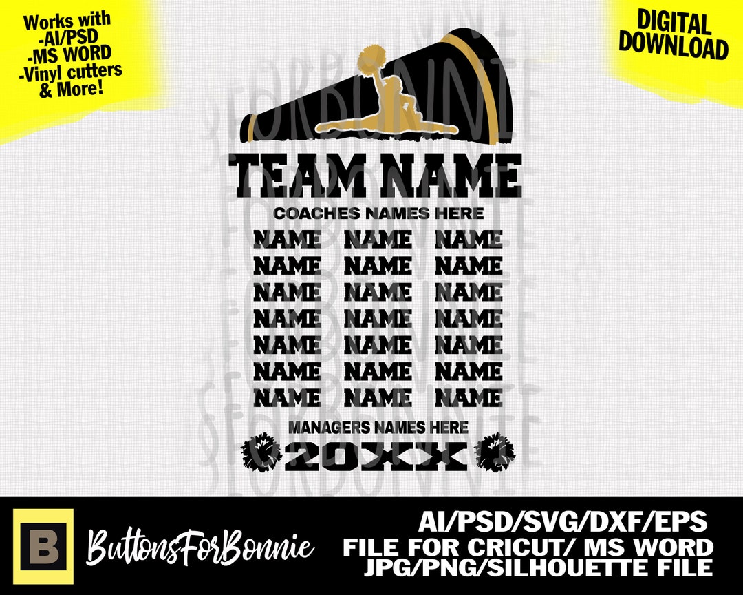 Cheer Svg, Cheer Template, Cheerleaders Svg, Cheer Design, Cheer Shirt ...