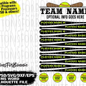 Softball Svg, softball vector, softball emblem, softball team, softball, stitching, cutting file, bat, swoosh, name, team name, shirt design